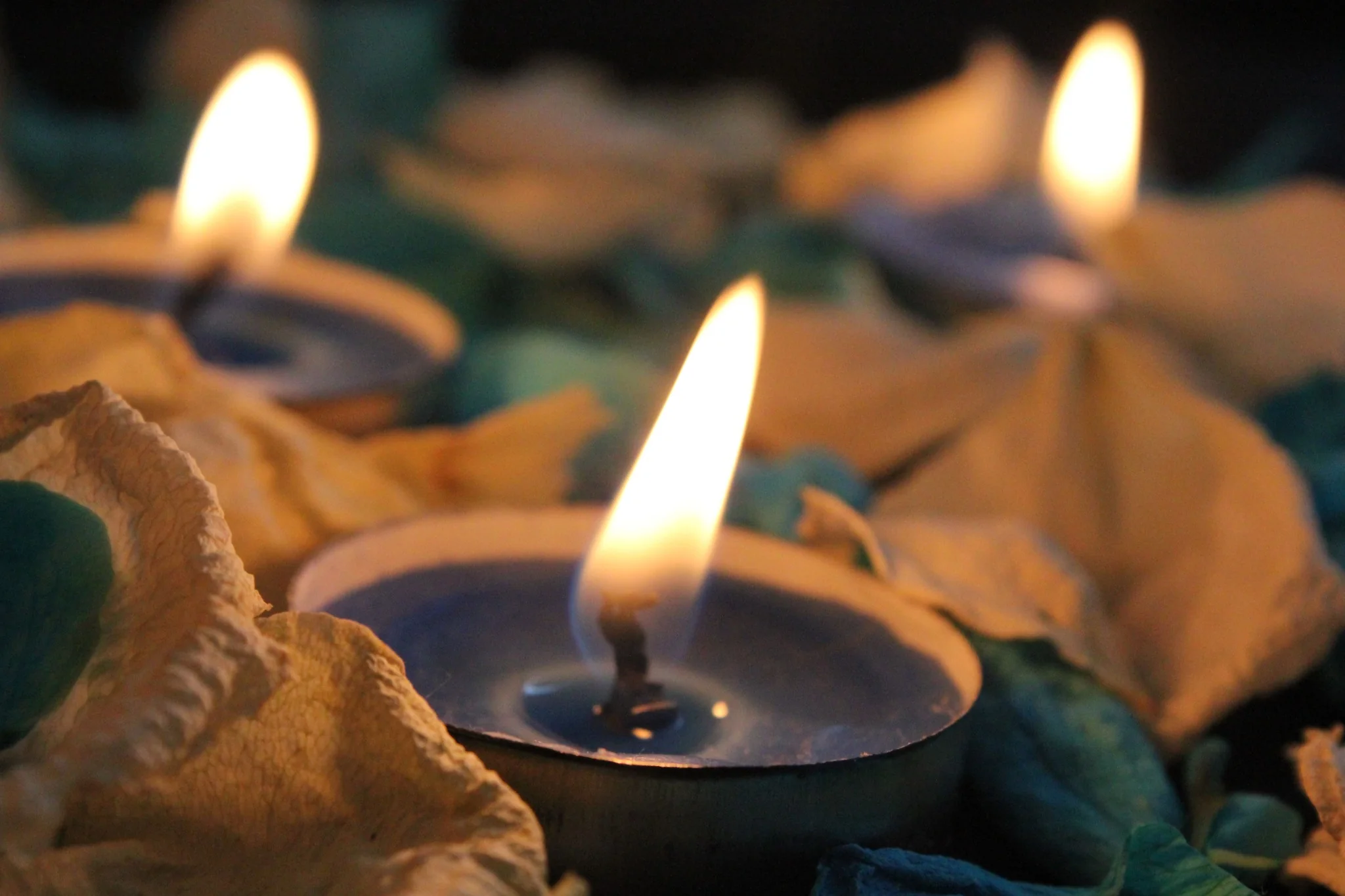 Candlelit botanical ritual